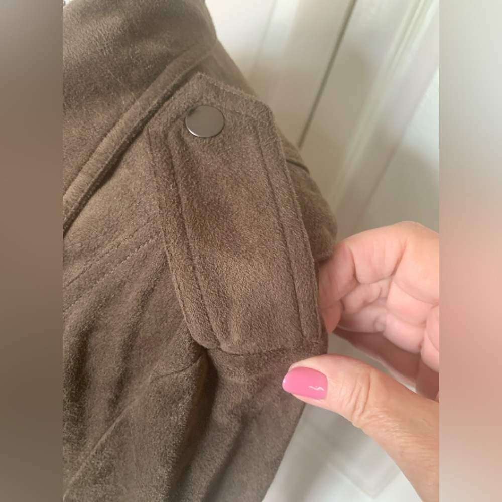Gibson Latimer Chocolate Brown Suede Short Jacket - Picture 5 of 10